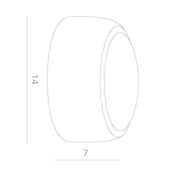 Накладной светильник Arte Lamp Eclipse A1421AP-1WH