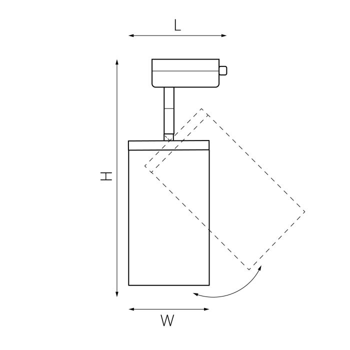 Светильник на штанге Lightstar Rullo 1 A1T216586