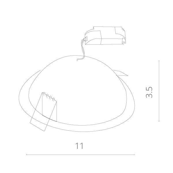 Встраиваемый светильник Arte Lamp Riflessione A7008PL-1WH