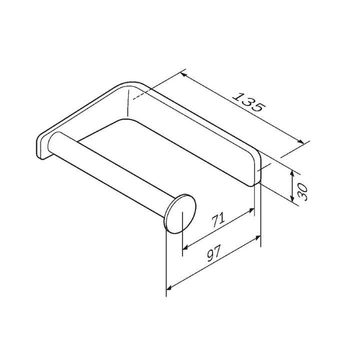 A50A34100 Inspire V2.0, Держатель для туалетной бумаги, хром, шт