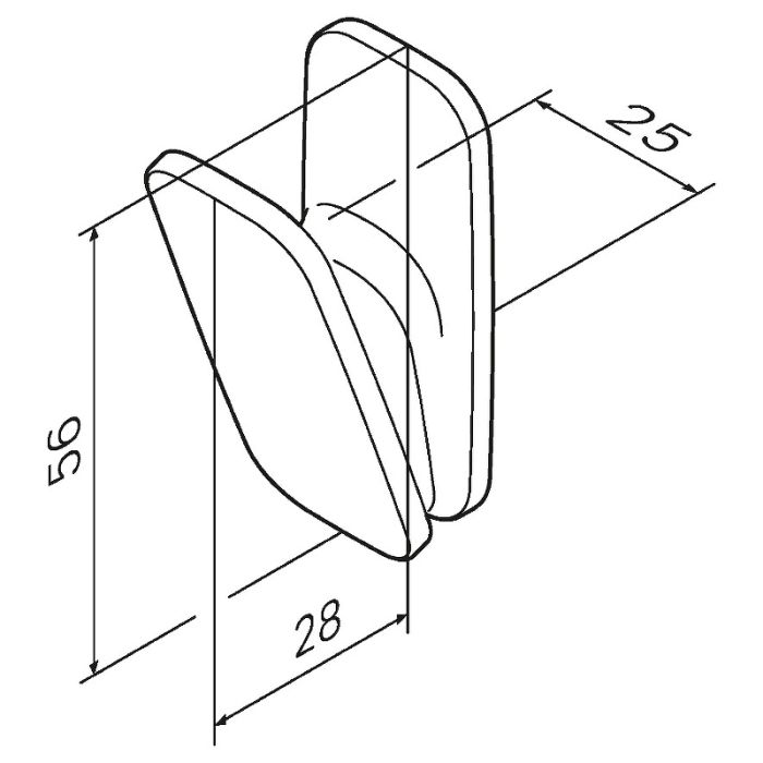 A50A35500 Inspire V2.0, Крючок для полотенец, хром, шт