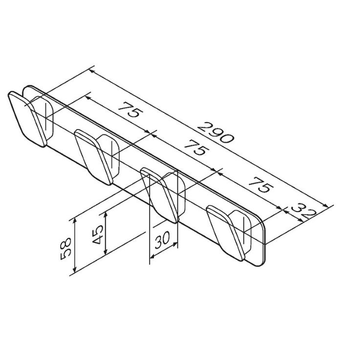 A50A35900 Inspire V2.0, Набор крючков для полотенец, хром, шт