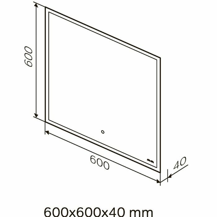 M71AMOX0601SA SPIRIT V2.0, Зеркало с LED-подсветкой и системой антизапотевания, ИК-сенсор, 60 см