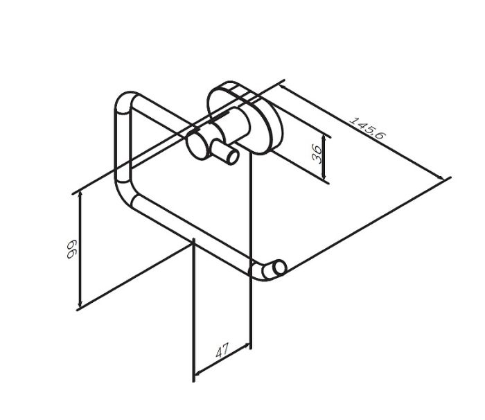 A7434100 Sense L, Держатель для туалетной бумаги, хром