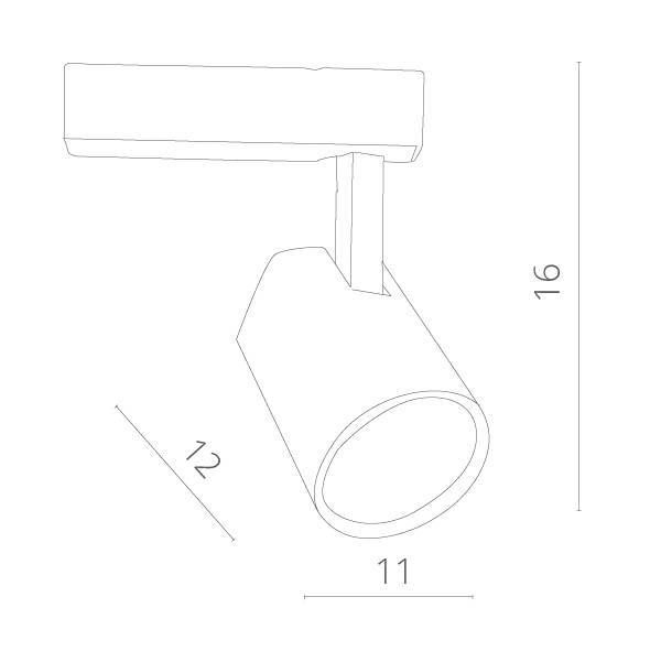 Светильник на штанге Arte Lamp Track Lights A1830PL-1WH