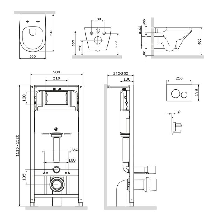 IS49051.501700 Инсталл с клав Pro L глянц хром с подв унит Inspire FlashClean с сид м/л