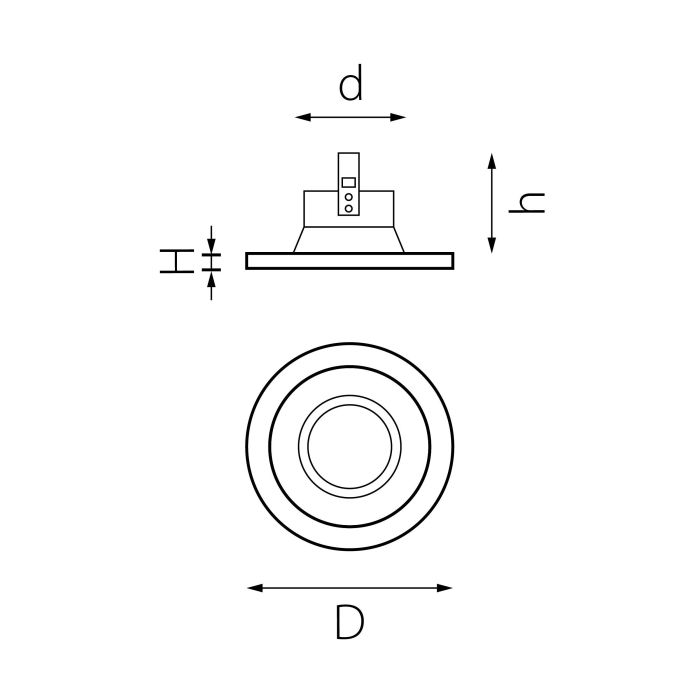 Встраиваемый светильник Lightstar Domino D61703