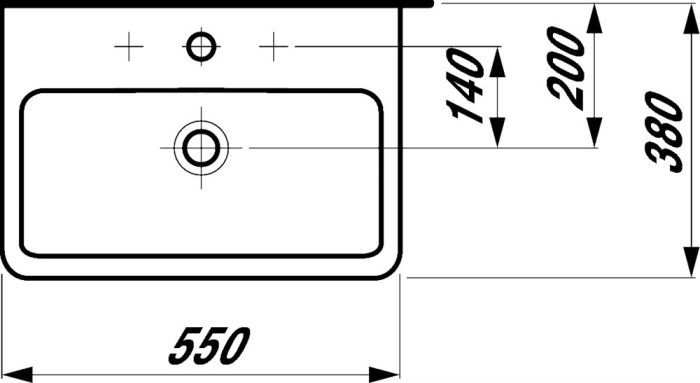 Раковина Laufen Pro S 55х38 8.1895.8.000.104.1