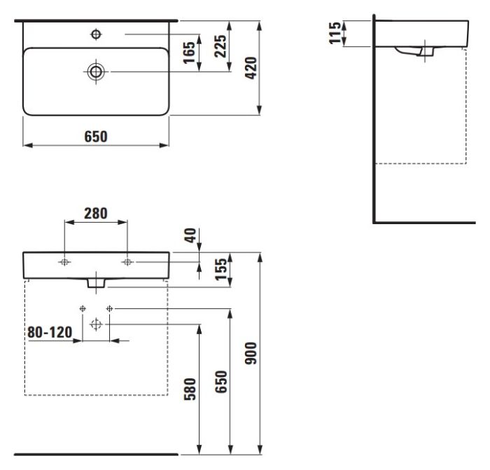 Раковина Laufen Val 65х42 8.1028.4.000.104.1