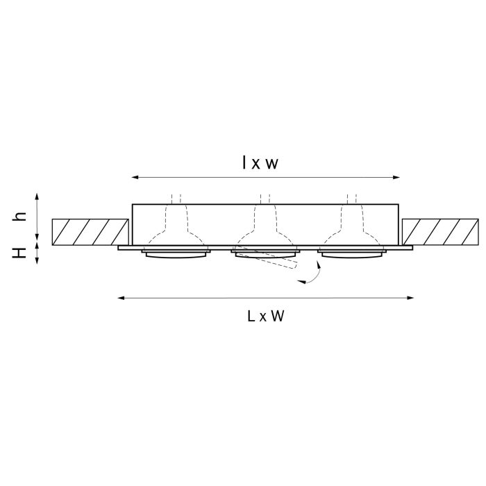 Встраиваемый светильник Lightstar Singo 011623