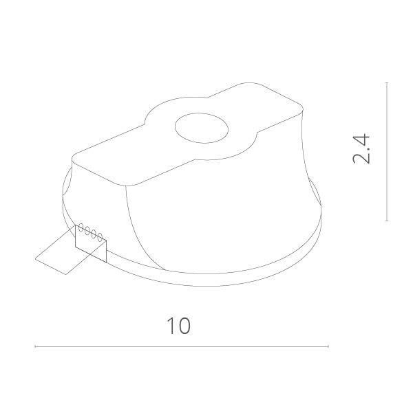 Встраиваемый светильник Arte Lamp Invisible A9210PL-1WH