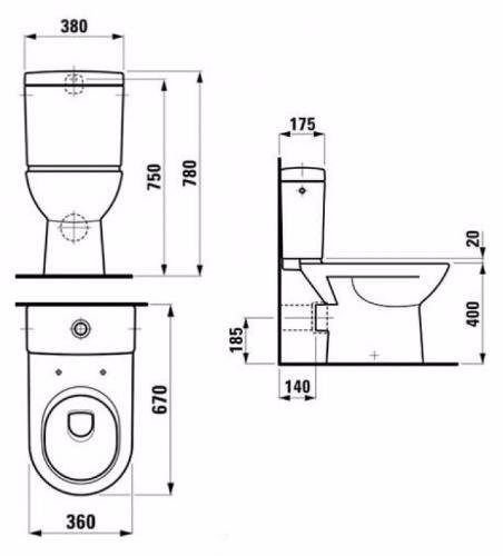 Крышка-сиденье Laufen Pro 8.9195.1.300.003.1 с механизмом SoftClose