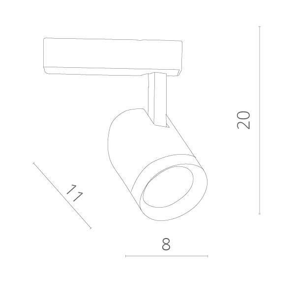 Светильник на штанге Arte Lamp Track Lights A1720PL-1WH