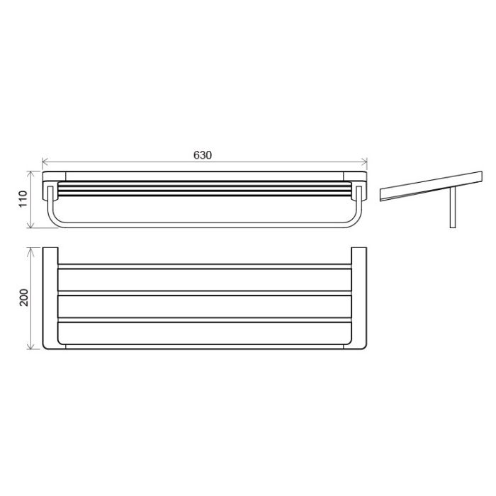 Полка для полотенец Ravak 10° X07P327 Хром