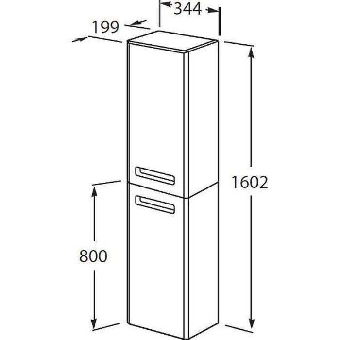 Шкаф - колонна Roca The Gap R цвет фиолетовая ZRU9302746