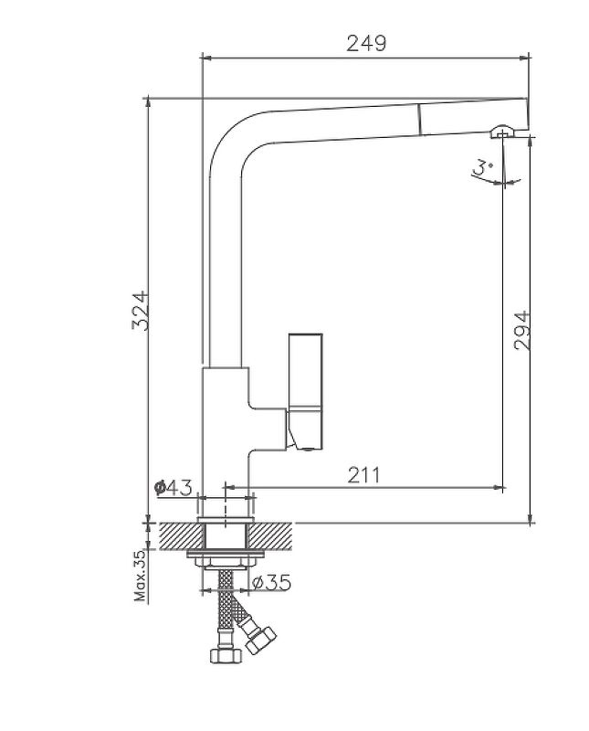 Смеситель для кухни Haiba (HB70501-7)