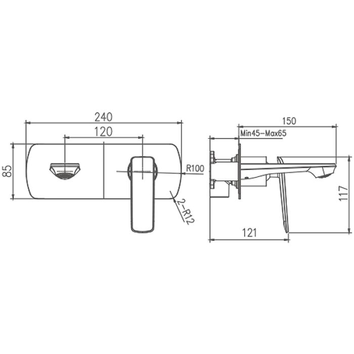 Смеситель для раковины Haiba (HB80548-7)