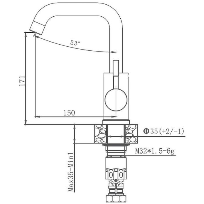 Смеситель для кухни Haiba (HB72304-4)