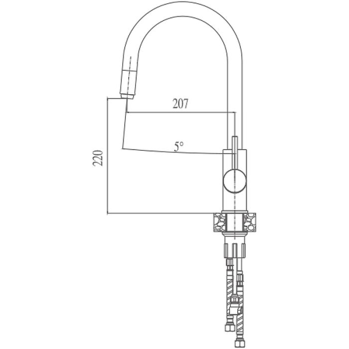 Смеситель для кухни Haiba (HB70304-5)