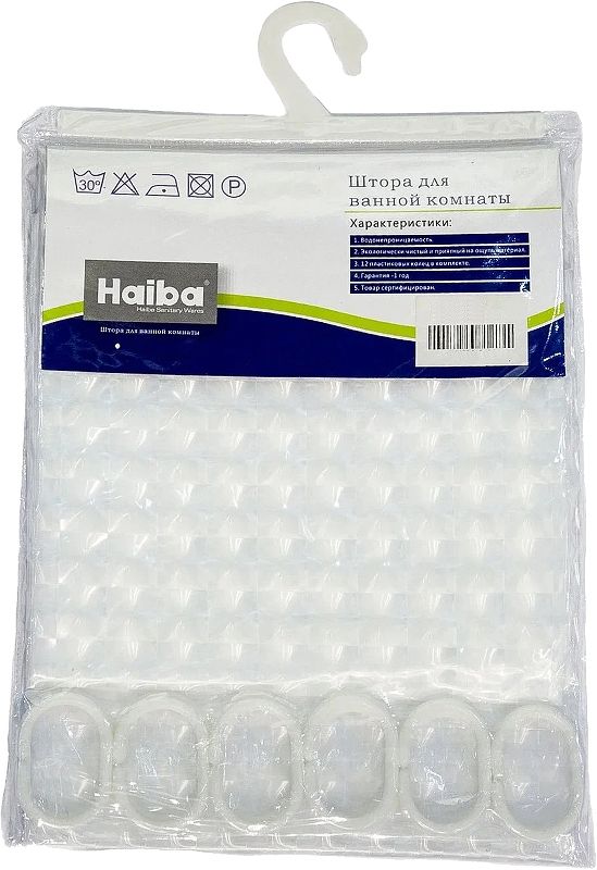 Штора для ванной Haiba 3D (HB75101-1)