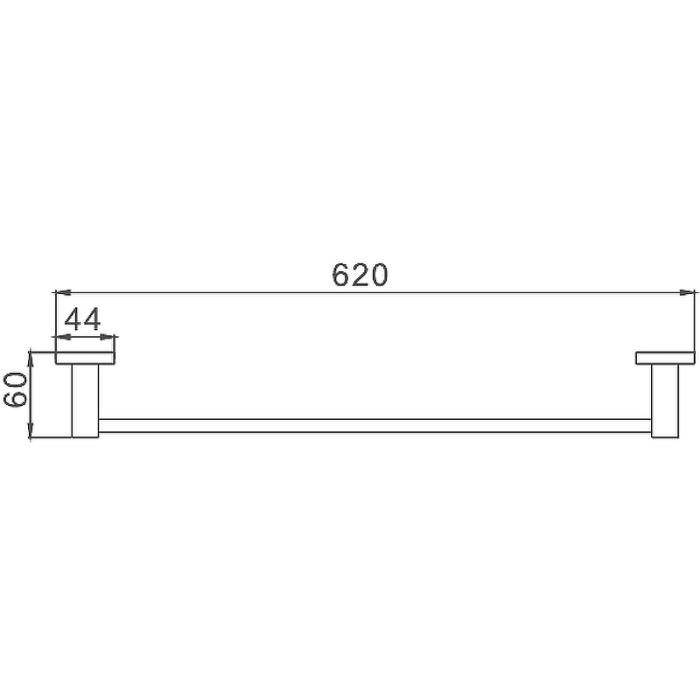 Полотенцедержатель Haiba хром (HB8601)