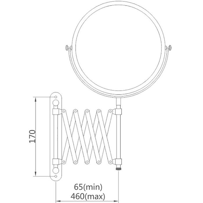 Зеркало косметическое Haiba увеличительное (HB6406)