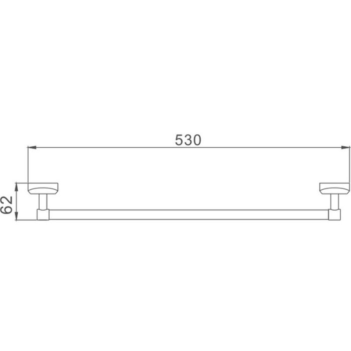 Полотенцедержатель Haiba хром (HB1601)