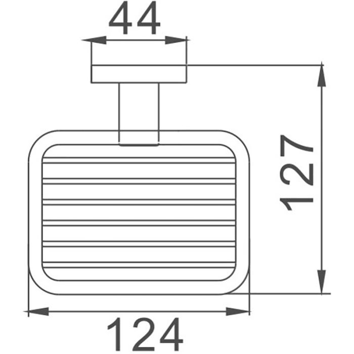 Мыльница Haiba хром (HB8602-1)