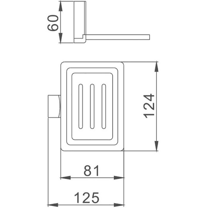 Мыльница Haiba хром (HB8802-1)