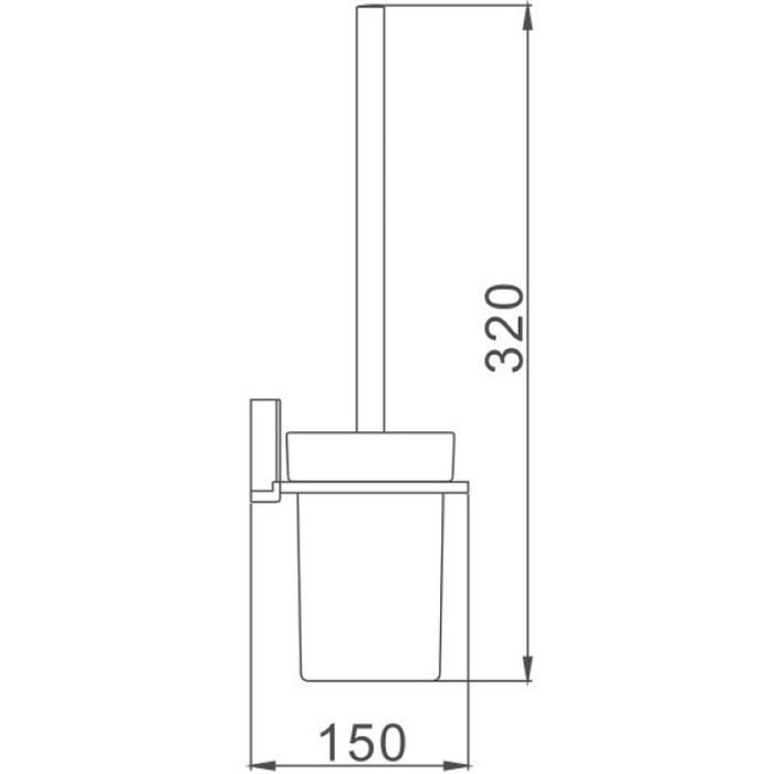 Ершик Haiba хром (HB8810)