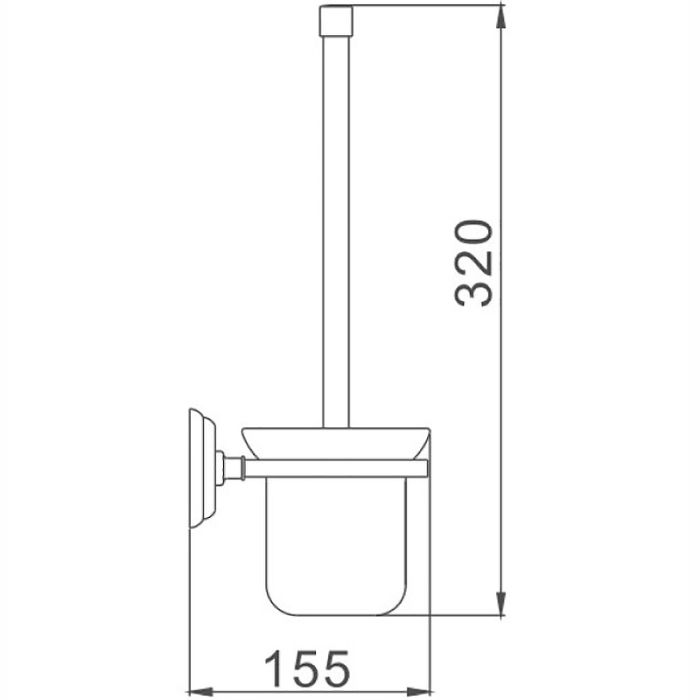 Ершик Haiba хром (HB1510)