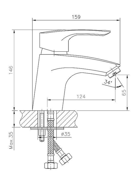 Смеситель для раковины Haiba (HB1066)