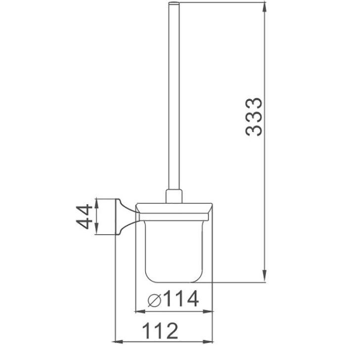 Ершик Haiba хром (HB8510)