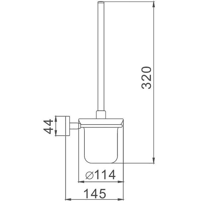 Ершик Haiba хром (HB8610)