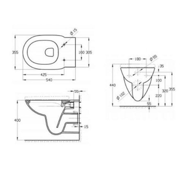 893104980 ПЭК DEBBA Round подвесной унитаз Rimless+инсталляция+сиденье Supralit (м/л) КНОПКА НА ВЫБОР ЗАКАЗЫВАЕТСЯ ОТДЕЛЬНО