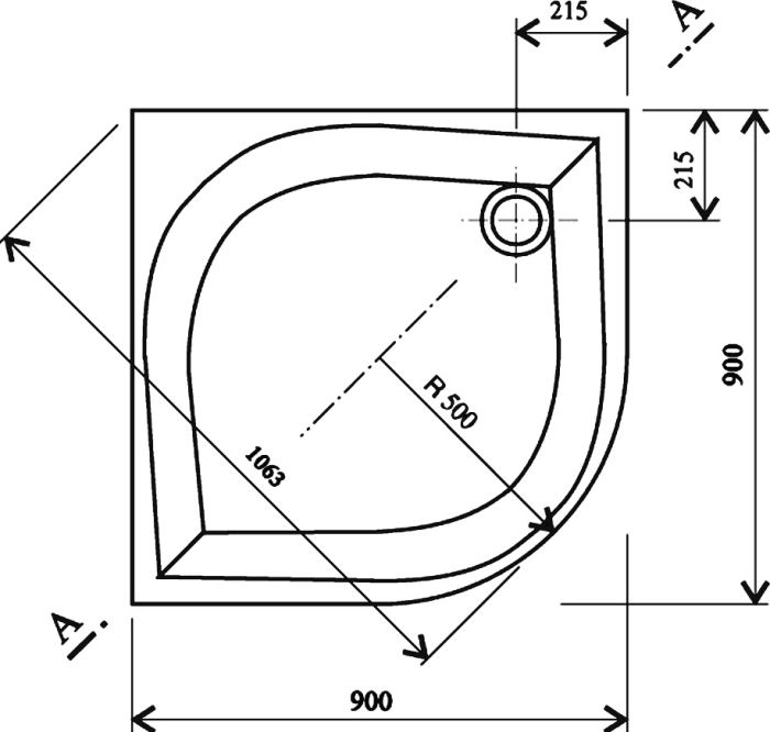 Душевой поддон Ravak Elipso 90 PAN A227701410