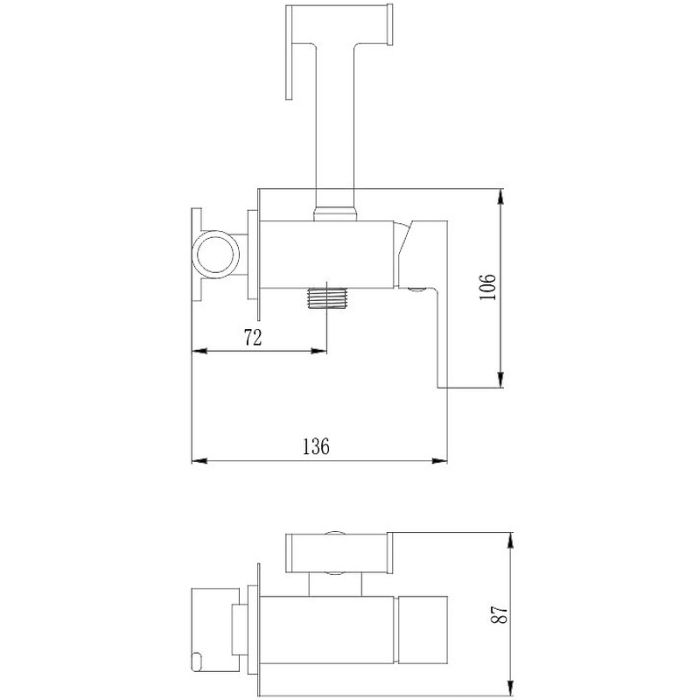 Гигиенический душ со смесителем Haiba (HB5511-4)