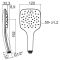 Душевая лейка Air 1 функция диаметр 120 мм 959.00 хром
