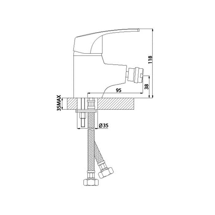 Смеситель для биде Rossinka D (D40-51)