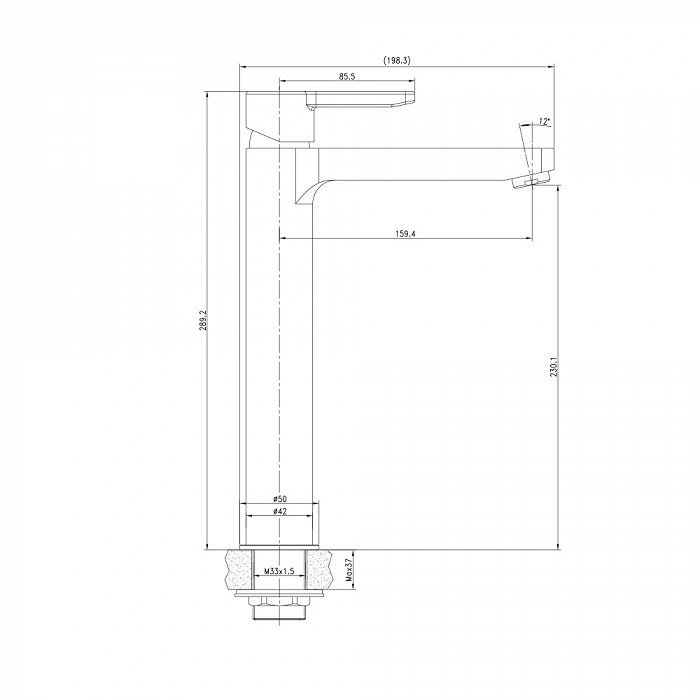 Смеситель для раковины IDDIS Sena (SENSB01i01)