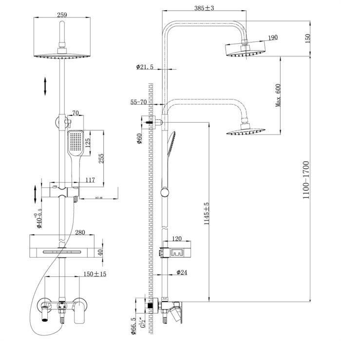 Душевая стойка Lemark Tropic LM7002C