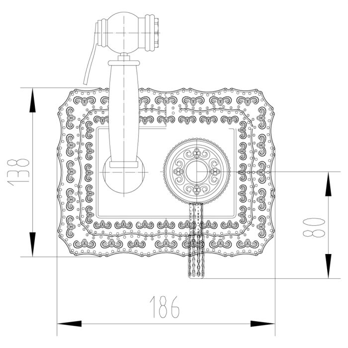 Гигиенический душ со смесителем Lemark Jasmine LM6619ORB, Черная бронза