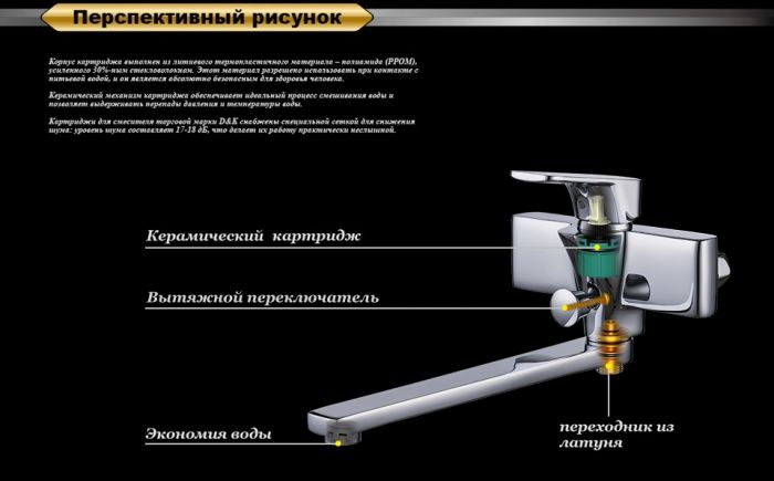 Смеситель для ванны DK Berlin Freie (DA1433301)