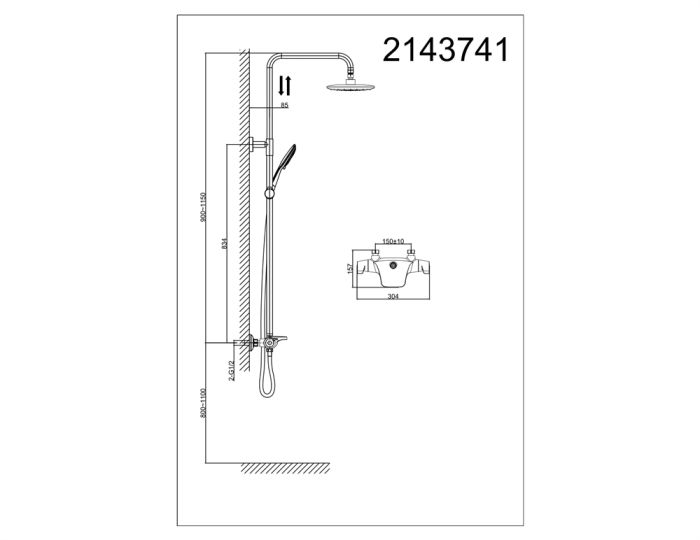 Душевая система DK Bayern Potsdam (DA2143741B14)