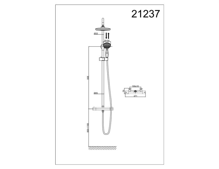 Душевая система DK Bayern Potsdam (DA2123701B10)