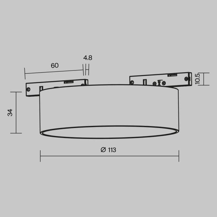 Накладной светильник Maytoni Zon TR189-1-12W2.7K-BW