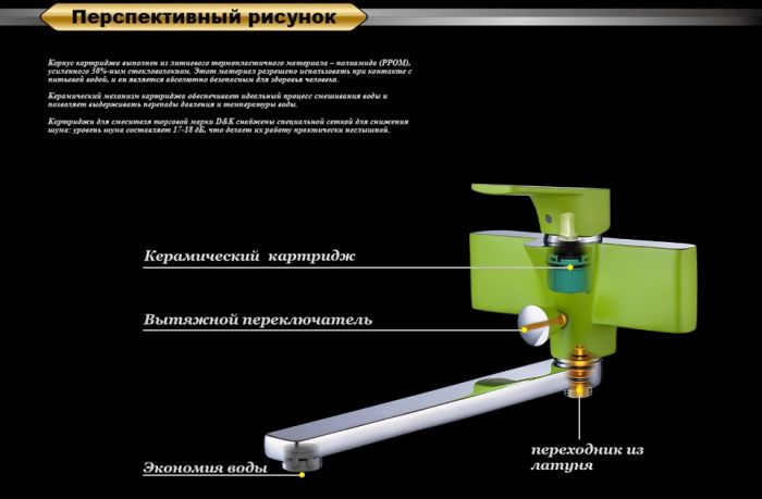 Смеситель для ванны DK Berlin Humboldt (DA1433312)