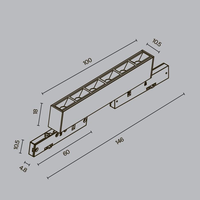 Накладной светильник Maytoni Points TR193-1-5W3K-M-B