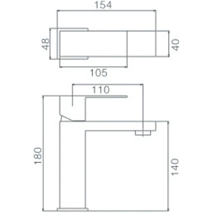 Смеситель для раковины Haiba (HB10803-2)