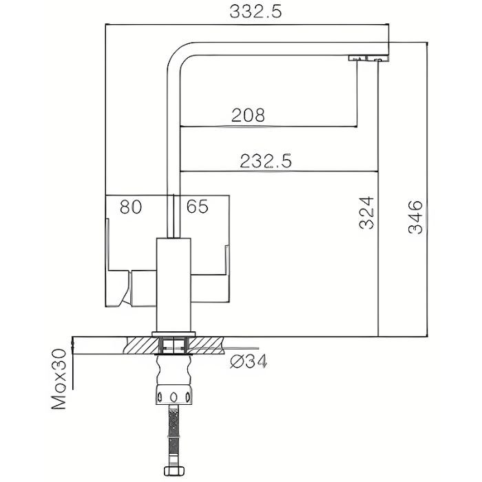 Смеситель для кухни Haiba (HB76803-2)